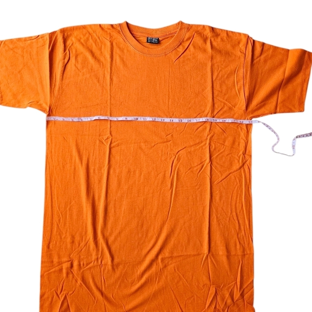 Gemrock Men's Solid Color T-Shirt - Orange - Picture 3 of 7